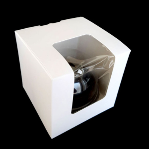 투명다용도박스(도넛설기박스/젤리플라워용기박스/답례박스)돔원형용기박스1구화이트창박스