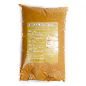 선인 크리미땅콩버터(땅콩쨈피넛버터/비닐팩벌크) 2kg